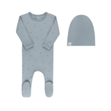 AURORA VINTAGE FLORAL FOOTIE W/BEANIE (3M-6M)