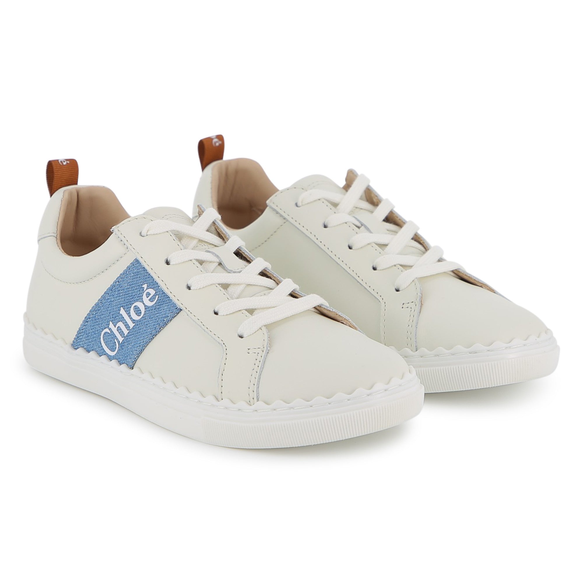CHLOE LAUREN LEATHER SNEAKERS (37-38)