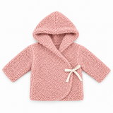 PEQUENO TOCON CROSSED BOUCLY COAT (6M-36M)