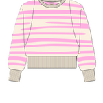 AO76 JESS C-NECK DEGRADE SWEATER(10-16Y) - Klade Children's Boutique