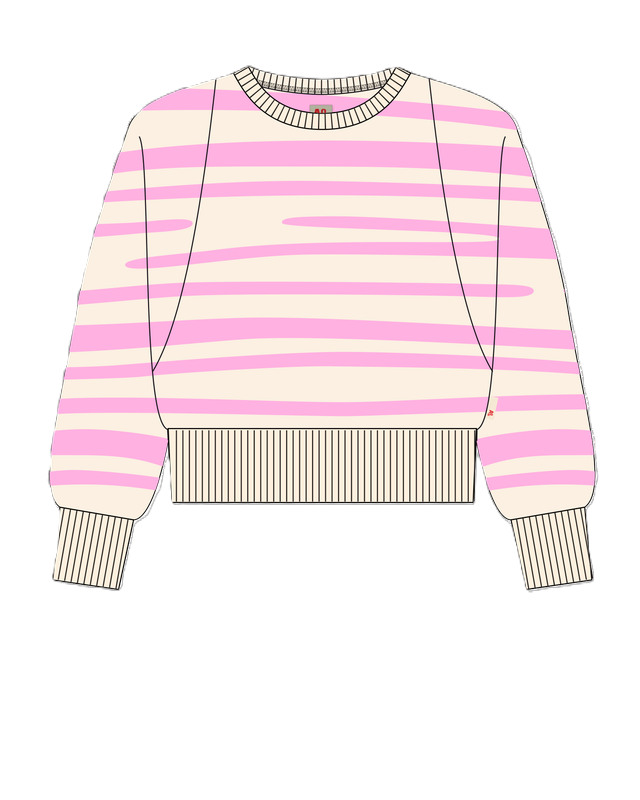 AO76 JESS C-NECK DEGRADE SWEATER(10-16Y) - Klade Children's Boutique