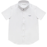 LITTLE PARNI SS BOYS WHITE SHIRT (3-12Y)