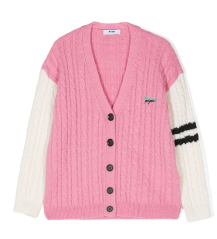 MSGM KNIT CARDIGAN(10-14Y)