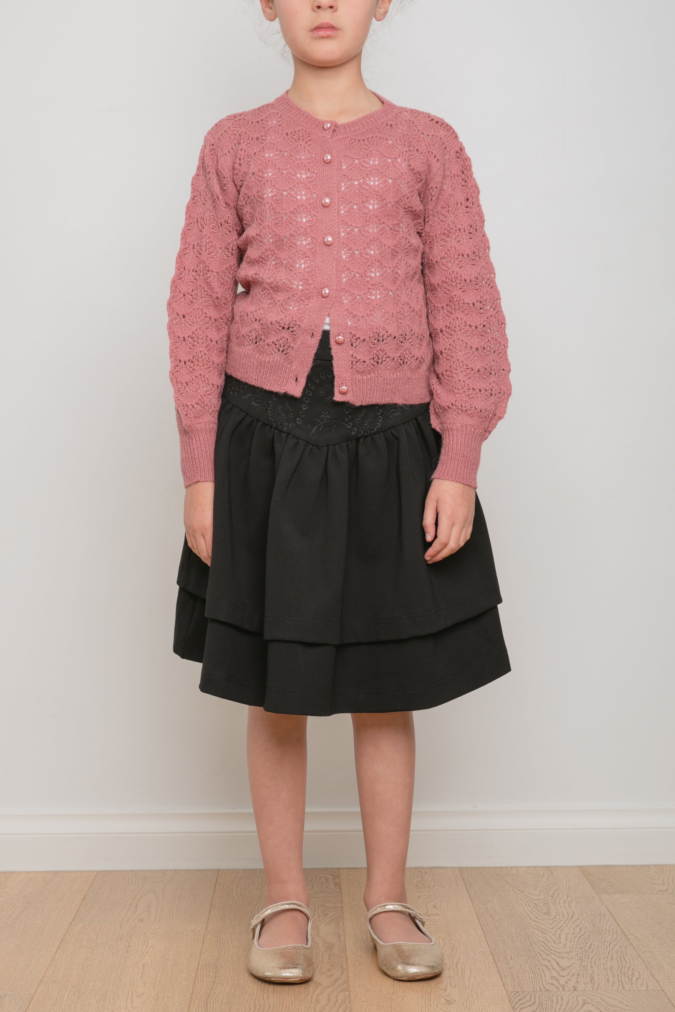 PETITE AMALIE CROCHET CARDIGAN (3Y-20Y)