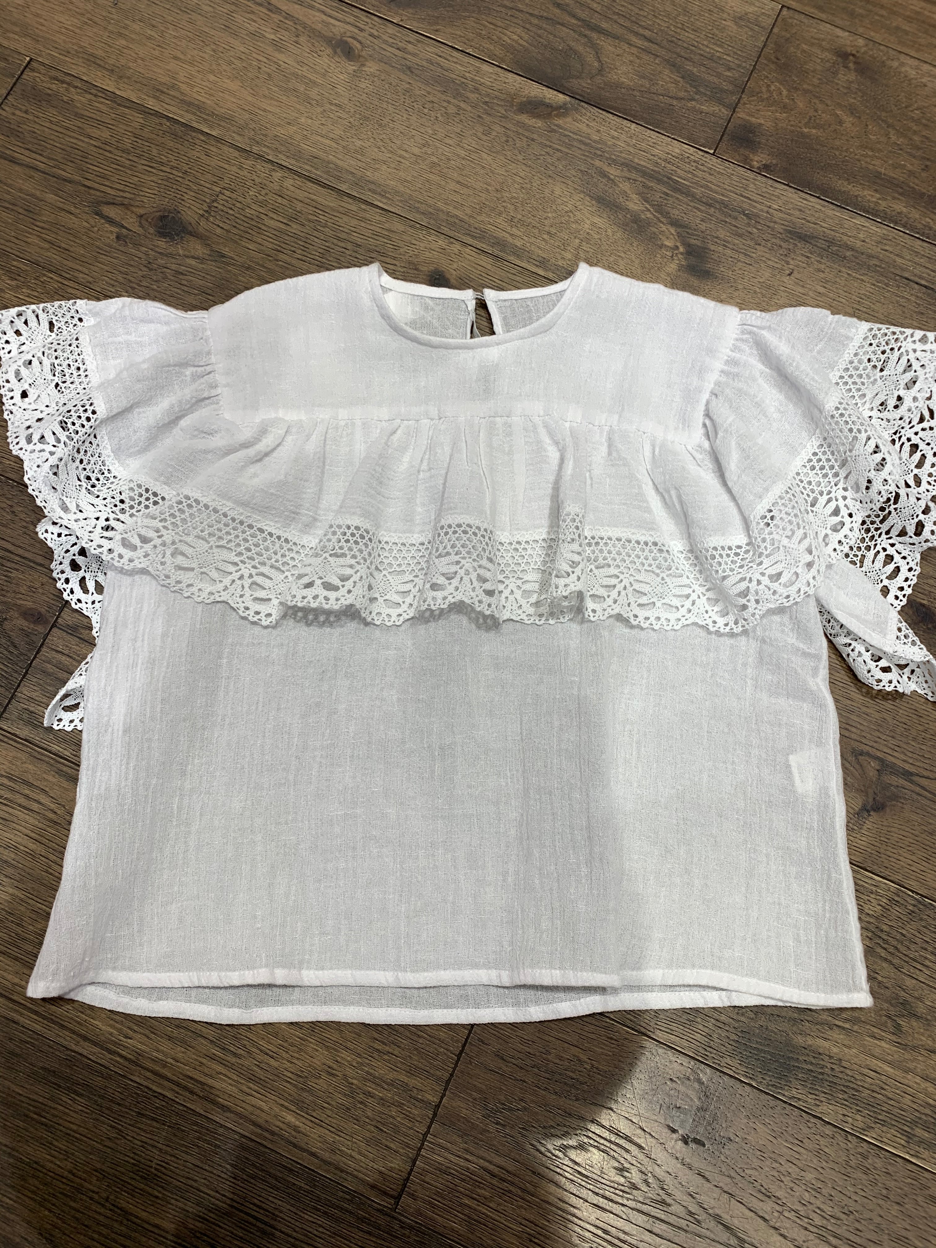 YOU & ME TOP W/RUFFLES (4Y-16Y)