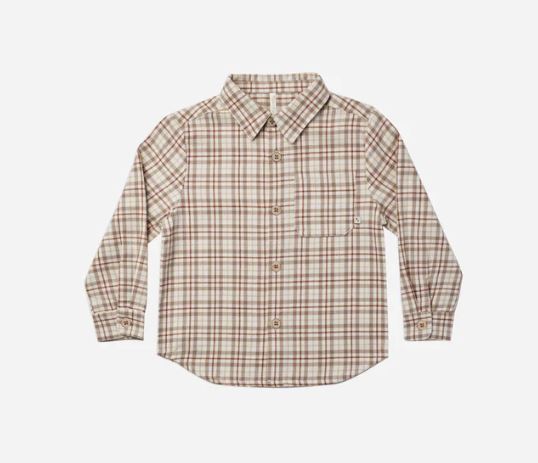 RYLEE AND CRU LONG SLEEVE COLLARD SHIRT (2Y-12Y)