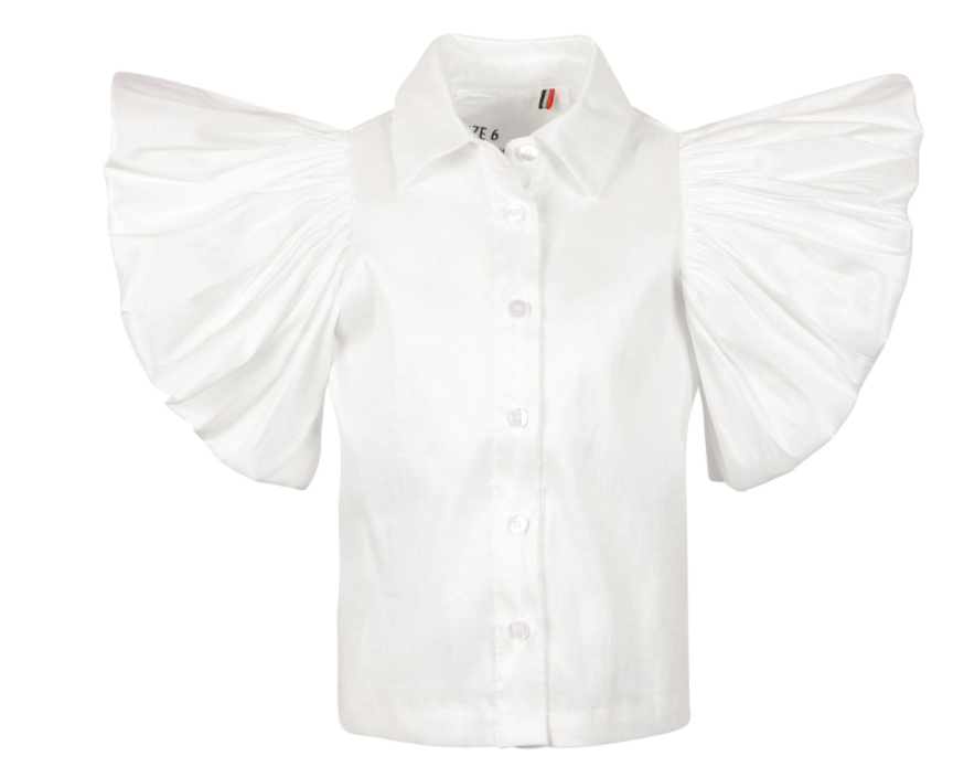 CAROLINE BOSMANS PUFF SLEEVE SHIRT (10Y-18Y)