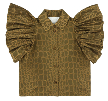 CAROLINE BOSMANS PUFF SLEEVE SHIRT (10Y-18Y)