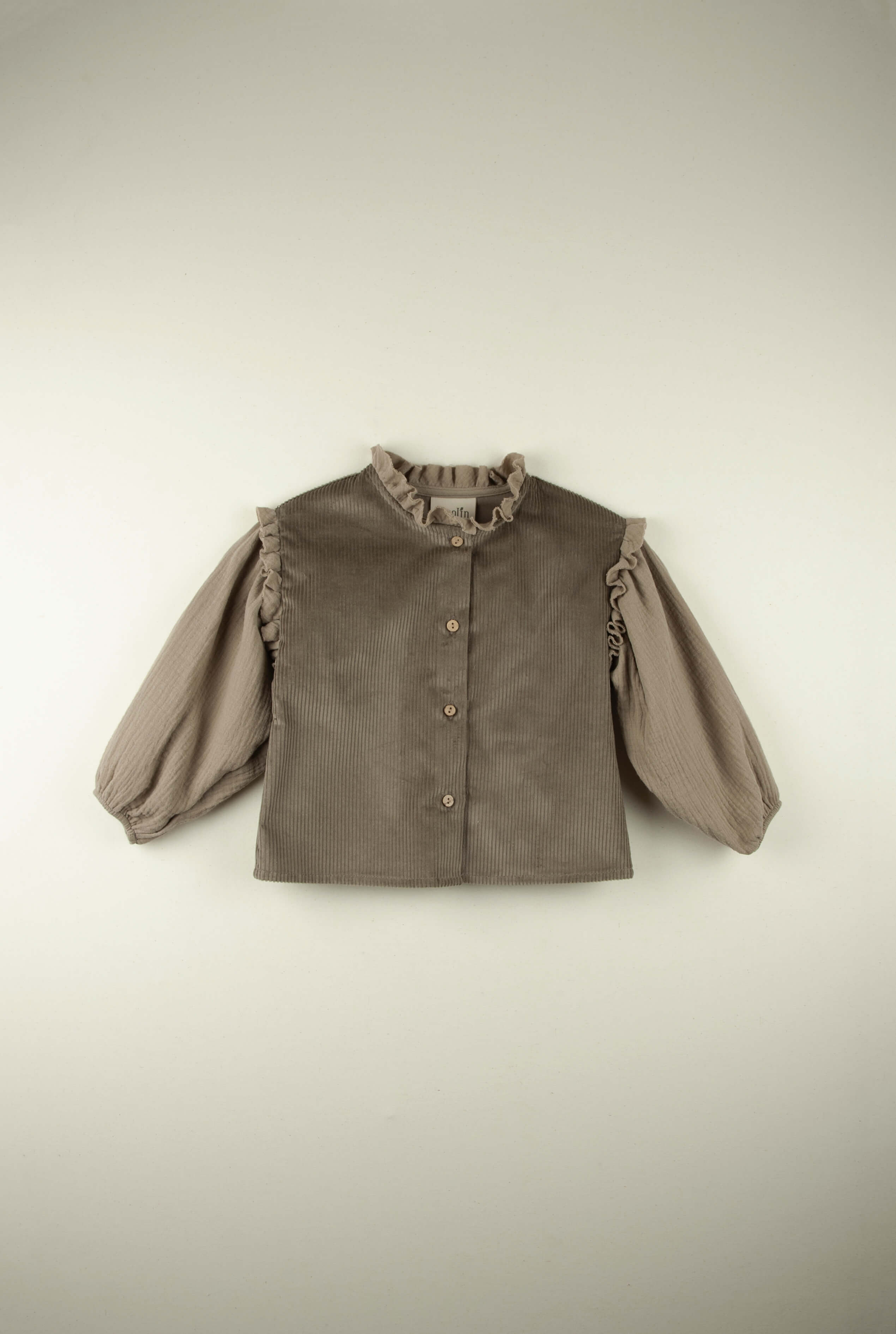 POPLIN BLOUSE W/PUFF SLEEVE (10Y-16Y)