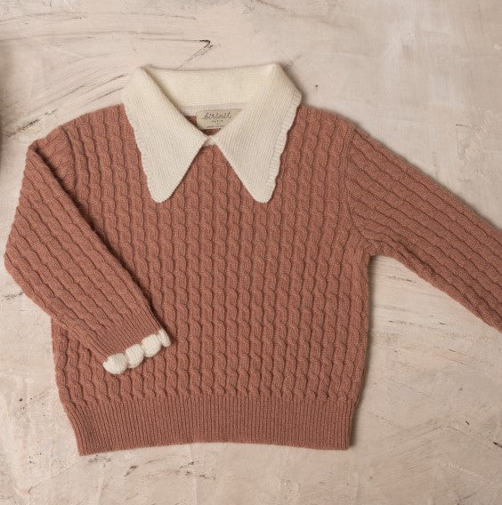 BIRINIT PETIT V-NECK COLLAR JERSEY (2Y-12Y)